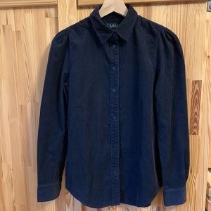 NWT Lauren Ralph Lauren Puff-Sleeve Shirt